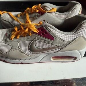 Nike Beige and Orange Athletic Shoes